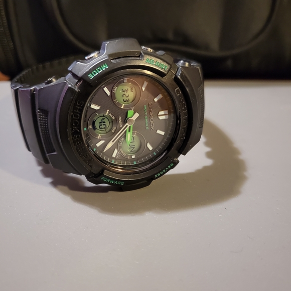 G-SHOCK WATCH ⌚️ AWG-M100F MULTI BAND 6 / TOUGH SOLAR - BLACK/GREEN - Picture 7 of 8